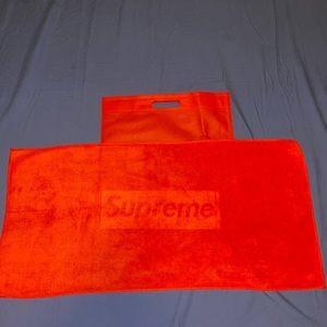 Red Supreme microfiber towel